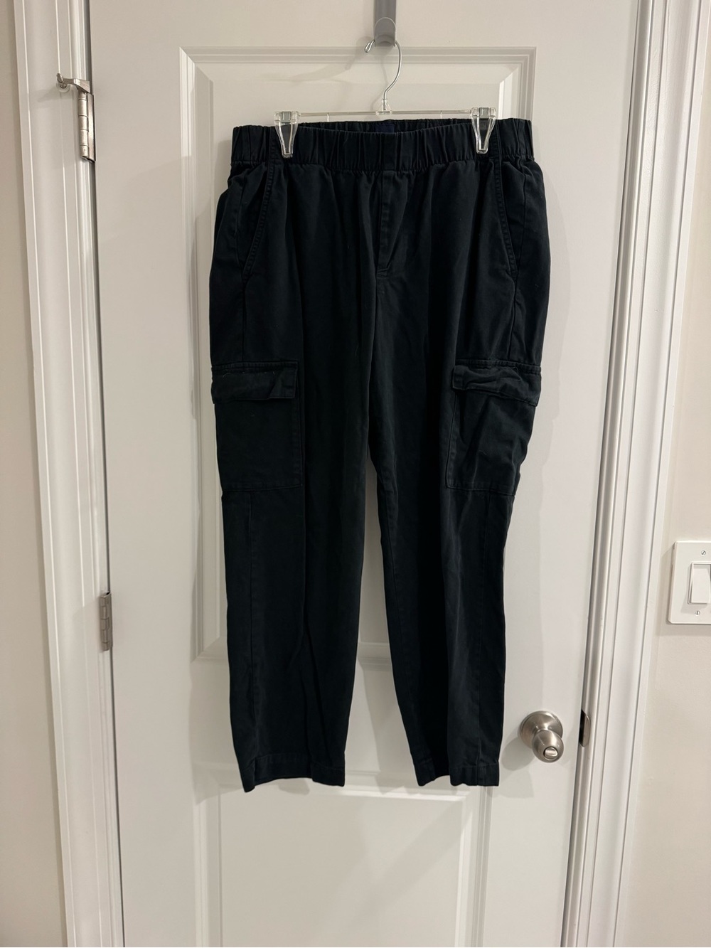 GAP Black Cargo Pants with Elastic Waist
